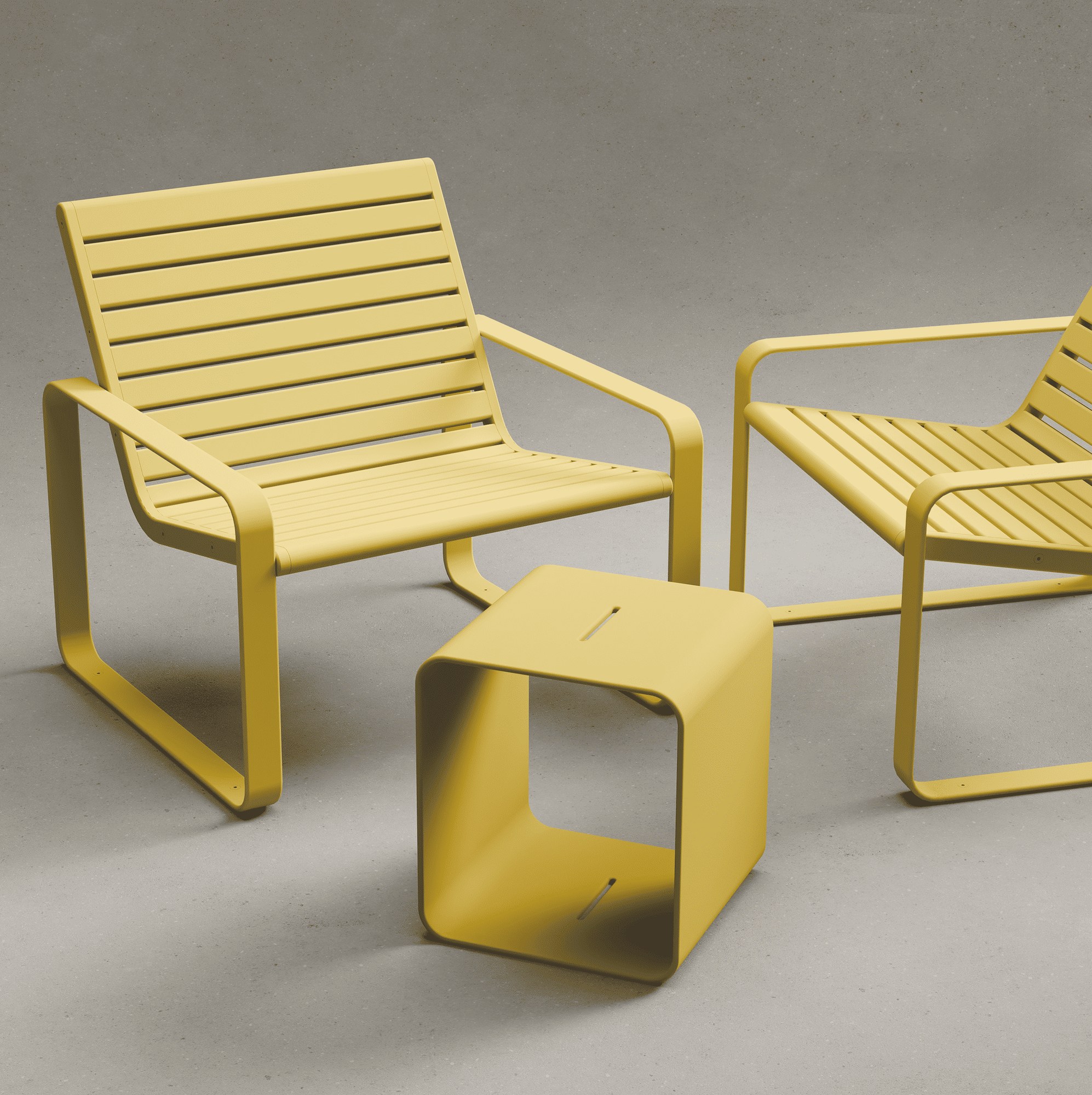 BENCHER COFFEE TABLE — желтый