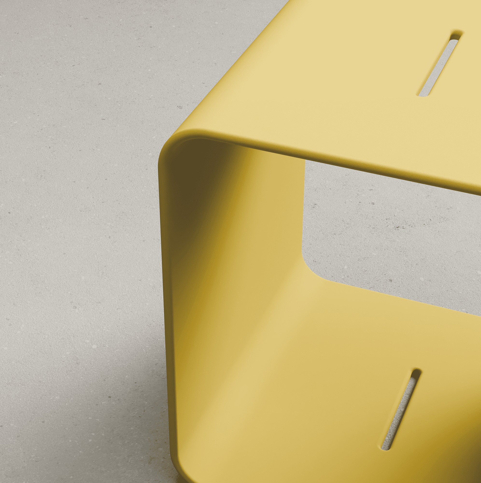BENCHER COFFEE TABLE — желтый