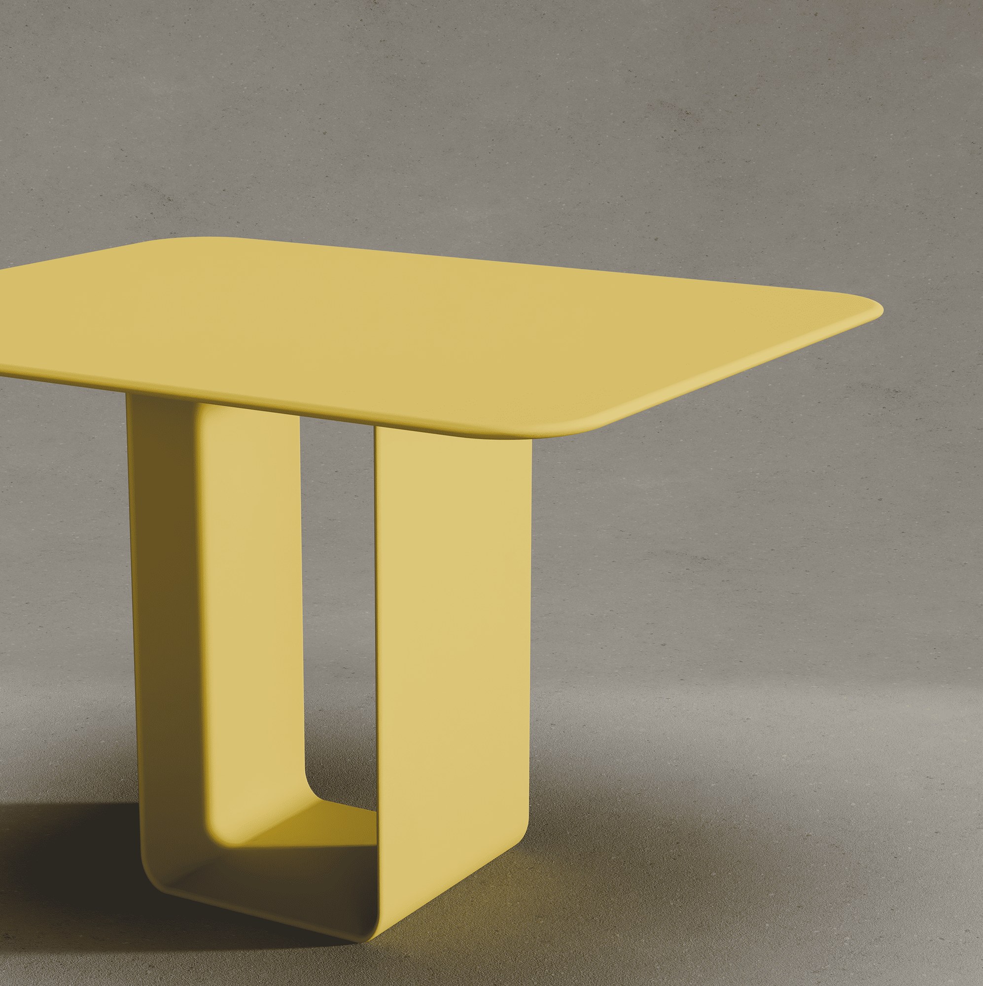 BENCHER TABLE — желтый