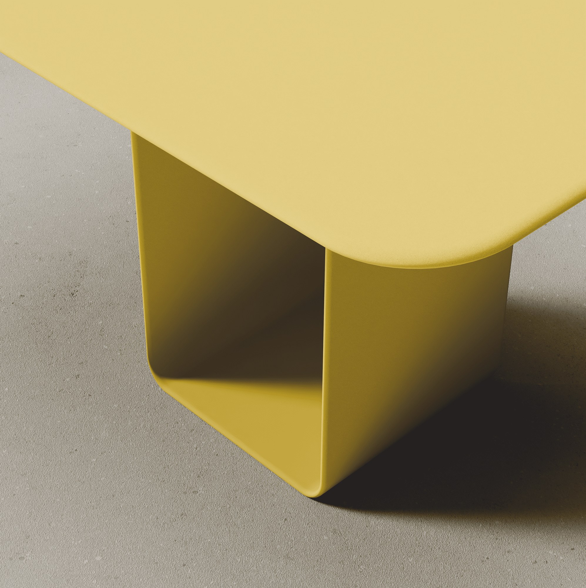 BENCHER TABLE — желтый